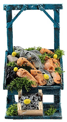 Holyart etal poissonnier pour crèche napolitaine de 6-8 cm