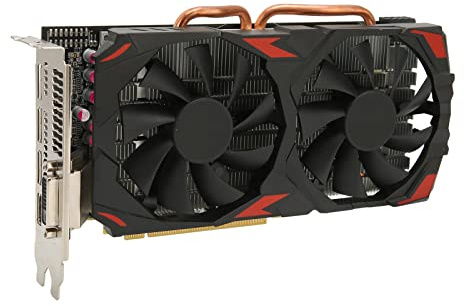 Lazmin112 Carte Graphique RX 580, 8 Go GDDR5 256 Bits prenant en 8K 2 Ventilateurs de Refroidissement 16 Cartes Graphiques