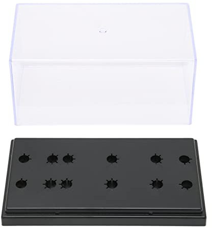 Leapiture Supporto per Stilo per Giradischi Testina per Fonografo di Fascia Alta Display per Rack per Aghi Lungo Scatola per Campioni Robusta Custodia Trasparente per Conchiglie Universali