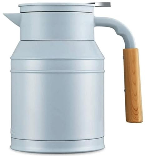 ZUMAHA Large Capacity Thermal Coffee Carafe, Double Wall Glass Thermos, 24H Heat 24H Cold Retention Vacuum Flask, Coffee Dispenser