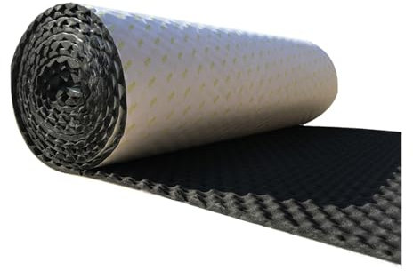 Schalldämmung Akustikschaumstoff mit Aufkleber, Schallabsorption für Studios, Dämmung Schaumstoff zum gaming zimmer(Thick:30mm/1.2,Black)