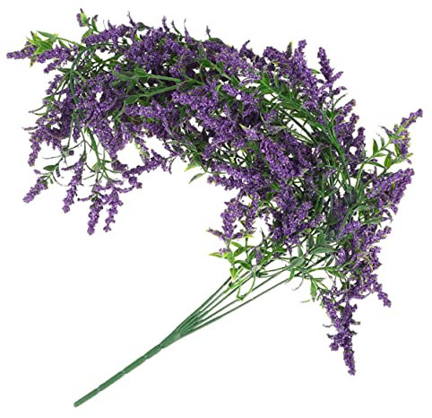 Yardenfun Künstlicher Lavendel Kunststoff Hängende Blume Wandbehang Dekoration Für Wohnzimmer Haustür Und Garten