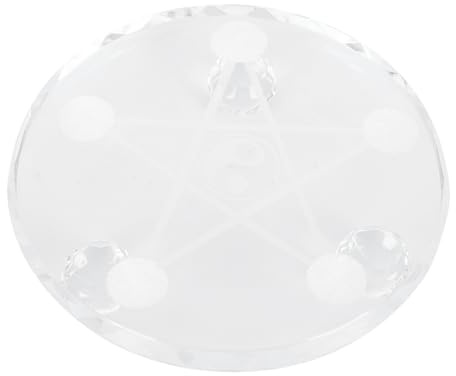 Toyvian Crystal Balls Display Stand Transparent Jade Pedestal Agate Round Base Sphere Holder for Feng Shui Home Decoration and Collectibles