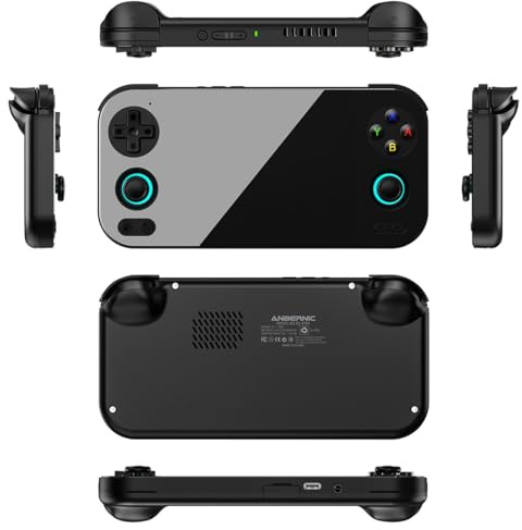 RG476H - Console portatile da 4,7 pollici, design retrò, in lega di alluminio (8 + 128 GB), grande capacità di espansione della memoria, supporta il downloader RixelHK, la prima scelta per gli