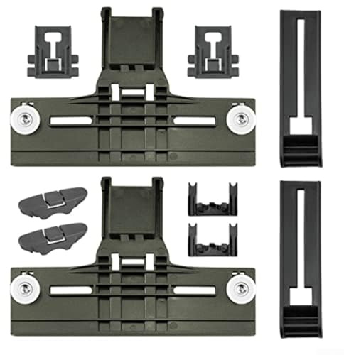 Reparaturset für Geschirrspüler im oberen Geschirrkorb, robuster Einsteller und Rad-Set W10350375 W10712395, für Geschirrspüler in Standardgröße