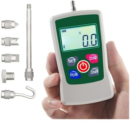 Misuratore push-pull ad alta precisione dinamometrico digitale 5N/300N/500N for prove di trazione e compressione (N, kg, lb, oz) con retroilluminazione(300N)