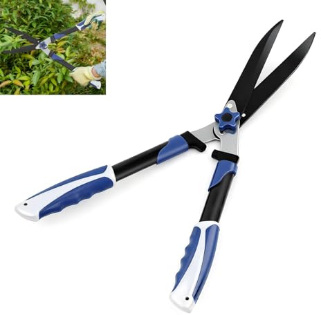 24 Hedge Shears, Wavy Blade Garden Scissors & Pruning Shears, Garden Shears For Trimming/Shaping Hedges and Shrubs in Lawn Yard