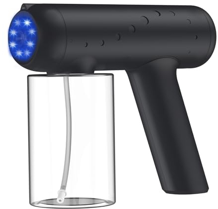 KuRoKo Máquina de bronceado en aerosol portátil, pistola de bronceado en aerosol con pistola autobronceadora recargable, perfecta para viajes, salón, playa, hogar, uso móvil, color negro