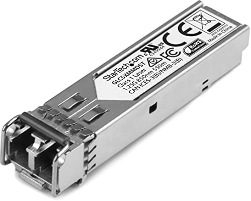StarTech Cisco GLC-SX-MMD kompatibles SFP Modul, 1000BASE-SX (GLCSXMMDST) | Glasfaser, Multi Mode, LC, 850nm, DDM, 1GbE Transceiver, Bis zu 550m, Hot-Swap-fähig, MSA-konform