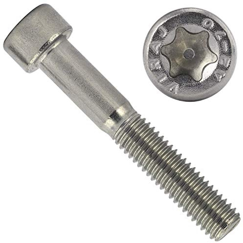 OPIOL QUALITY® Zylinderschrauben mit Innensechsrund (TORX) DIN 912 / ISO 14579 M5x30 mm aus Edelstahl A2 V2A (10 Stück) Zylinderkopf Zylinderkopfschrauben Schrauben Zylinder