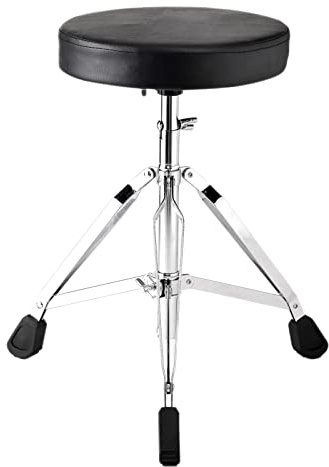 G Ganen Dick gepolsterter Schlagzeughocker klappbar höhenverstellbar rutschfest schwarz