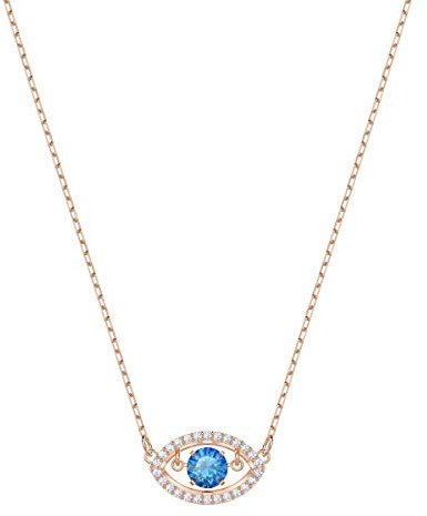 Swarovski Collana Luckily, Cristallo Multicolore, Placcata Nella Tonalità Oro Rosa, da Donna