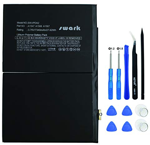 Swark Batería A1547 compatible con iPad Air 2 A1566, iPad Air 2 A1567, iPad 6 (6ª generación) MGKL2LL/A MGL12LL/A con herramientas