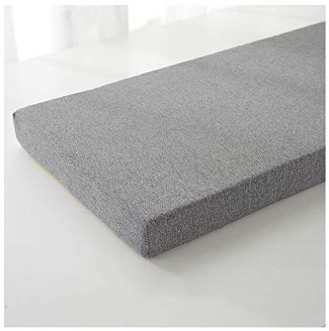 wangk Outdoor/Indoor,Bierbankauflage,strapazierstark und langlebig,Sitzauflage Sitzpolster Bankpolster Polsterauflage Dickes Schaumstoff-Bankkissen,Bank-Auflage-G5 grau 120×30×5cm(47×12×2in)
