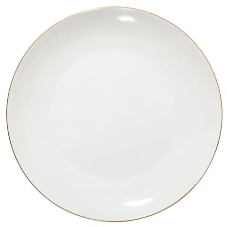 Secret de Gourmet - Lot de 6 Assiettes Plates Petit Salon 27cm Blanc