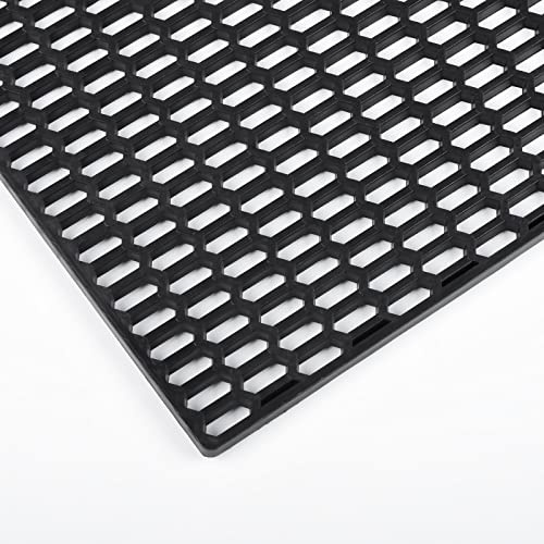 AggAuto Rejilla Universal para Coche, 119,38 x 40,64 cm, Plástico ABS, Negro, Orificio de Panal Hexagonal 7 x 15 mm