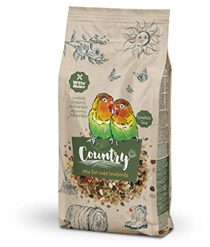 Witte Molen, Country Inséparables 2, 5 kg, Aliment Complet, avec ajout de vitamines et minéraux, pour Plus de vitalité, avec des graines de qualité et savoureuses adaptées