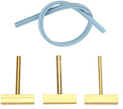 3Pcs/Set 30W/40W/60W Punte Saldatore Stagno, Tipo a Lama Piatta a Forma di T Punte di Saldatura di Ricambio con Funzione di Pressatura a Caldo per Riparazione di cavi flessibili