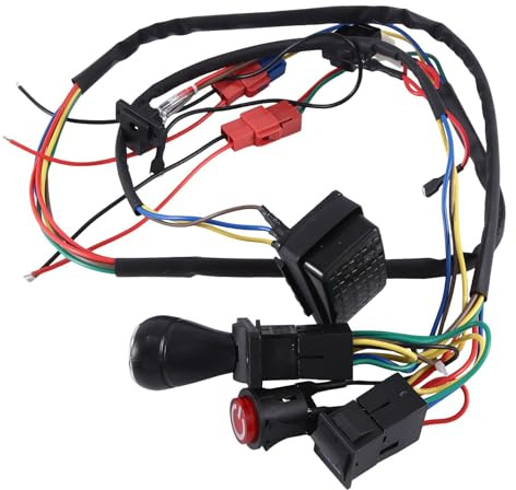 XIAOJUN Kit de Fils et de Commutateurs Modifiés de Bricolage de Voiture Électrique pour Enfants, Voiture Électrique pour Enfants 4WD Ride sur des Pièces de Accessoires Ligne