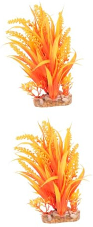 Ipetboom 2 Stücke Künstliche Aquarium Pflanzen Gras Für Aquarium Lebensechte Frisch/sicher Einfache Reinigung