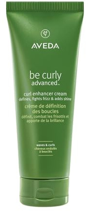 Aveda Be Curly Advanced Curl Enhancer Hair Cream | Defines Curly and Wavy Hair | Hydrates, Reduces Frizz, Adds Shine | Air Dry or Blow Dry | Silicone Free | 98% Naturally Derived*, 6.7 Fl Oz