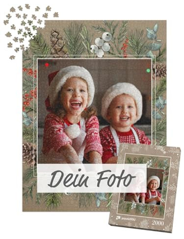 Fotopuzzle 2000 Teile - Puzzle selbst gestalten - Design Weihnachten Waldrauschen - puzzleYOU Puzzle personalisiert mit eigenem Bild erstellen - Hochformat