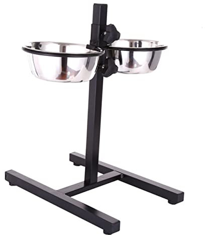 Happyyami Hundenapf Mit Verstellbarer Größe Edelstahl 18cm Futter Und Wassernapf Für Haustiere Klappbar Für Hunde Und Katzen