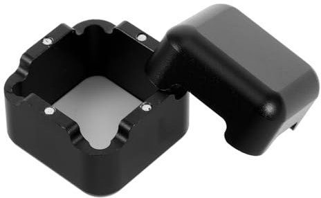 BELLIFFY Estuche para Tiza De Billar Soporte Portátil para Tiza De Aluminio Accesorio para Taco De Billar para Mesa De Soporte para Punta De Taco