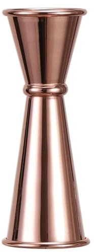 CQJJXKYC Shakers à Cocktails Shot Acier Inoxydable Mesure Tasse Cocktail Shaker Boisson Esprit Mesure Jigger Cuisine Bar Barware Outils Cocktail Shaker Kit(Rose Gold 30 60ml)