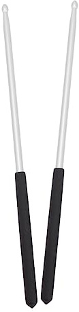 JOINPAYA Baquetas De Metal 5a Para Batería, Palo De Instrumento Duradero y Ligero, Herramienta De Percusión Para Práctica, Conciertos y Bandas, Color Plateado