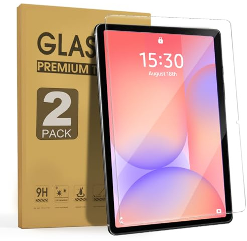 Junfire Screen Protector for Galaxy Tab A11+/S11 11/ S10 Lite/S10 FE 10.9 | Anti Blue Light Tempered Glass Film, HD Clear/Bubble-free/S-Pen Compatible, 2-Pack for Samsung 11 Inch Screen Protector
