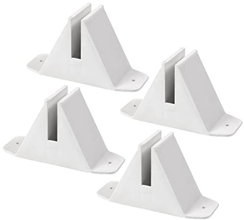 OUNONA 4stücke Zaunsockel Aus Kunststoff Kleiner Gartenzaunständer Zaunzubehör Für Garten Praktische Zaunstütze Einfache Befestigung Langlebiger Gartenzaunsockel