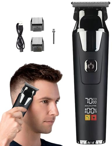 Quorvex Tondeuse à Barbe | Tondeuse À Cheveux Sans Fil Pour Hommes | Outil De Toilettage Électrique Avec Affichage Numérique Intelligent Pour La Coiffure Des Femmes Et De La Famille À