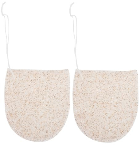 TOPPERFUN 2 Pièces Éponge Nettoyante Visage Exfoliante Lot de Manchons Éponge pour Nettoyage du Visage Démaquillage
