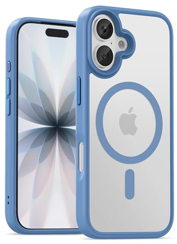 UNBREAKcable Magnetic for iPhone 17 Case 6.3-Inch, Compatible with MagSafe, Full Camera Protection, Built-in Magnetic Ring, Drop Protection Shockproof Slim Phone Cover - Light Blue