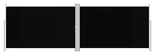 Gecheer Tenda da Sole Laterale Retrattile per Privacy e Ombra, Schermo Avvolgibile Regolabile per Esterno 200x600 cm in Poliestere e Alluminio for Giardino, Balcone, Patio
