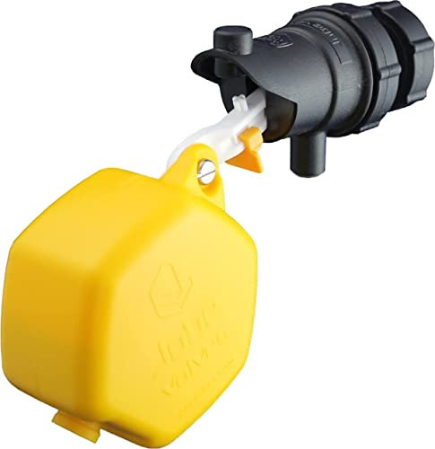 Jobe Valves Rojo Kompaktes Schwimmerventil, 1,9 cm, Gelb/Schwarz