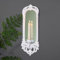 Melody Maison Ornate White Wall Mirror Candle Holder Sconce
