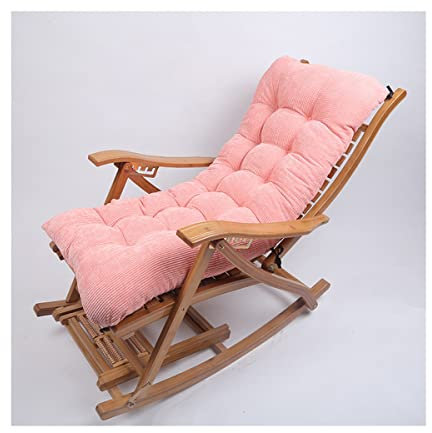 GXFWJD Auflage für Gartenliege Deckchair Auflage Liegenauflage Polster für Sonnenliege Liegestuhl Auflage für Gartenmöbel Bankkissen 10 cm dick (Color : Pink, Size : 48x120m)