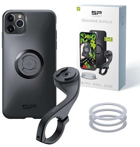 SP CONNECT Road Bike Bundle | SPC+ | für iPhone 11 Pro Max/XS Max | Handyhalter für Road Bike| Fahrrad Handy Halterung Gadget