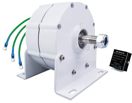 HUIZHITENGDA 2000W 12V-220V niedrige Geschwindigkeit Dauermagnetgenerator Wechselstrom-Lichtmaschinen für Windwasserturbine 3 Phasengetriebe Permanent Magnet AC-Lichtmaschinen (mit Basis),48v