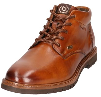 bugatti Herren Schlupfstiefel, Männer Stiefel Kaltfutter,uebergangsschuhe,Flacher Absatz,kaltgefüttert,Boots,Winterschuhe,Cognac (6300),45 EU/EU UK