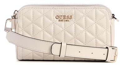 GUESS Damen Kori Status Crossbody Umhängetasche, Stein