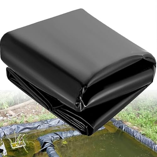 Estanque Prefabricado Grande, Lámina de Polietileno Liner Piscina, Cascada Estanque, Antialgas Estanque Peces, Lona Piscina, Estanque de Peces e Lona on Soporte Estanque, para Fuente Jardin(1x6m)