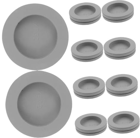 Veemoon 10pcs Durable Rubber Drain Plug for Air Conditioner and Washing Machine Leakproof Hose Stopper Easy Installation Compatible with Various Models