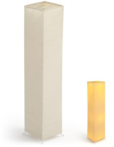 WHAMVOX Papierschirm Für Stehlampe Ersatz Lampenschirm Aus Papier Modernes Minimalistisches Design Für Wohnzimmer Schlafzimmer Büro Beleuchtungszubehör Für Zuhause