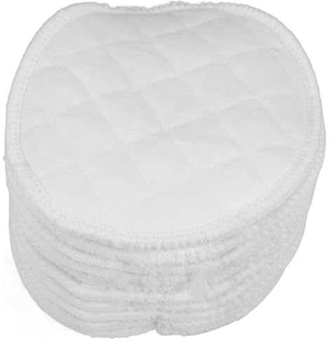 GALPADA Waschbare Stilleinlagen aus Weicher Baumwolle 12cm Wiederverwendbare Milchabsorber für Frauen Auslaufsicheres Stillzubehör für Ganztägigen Komfort