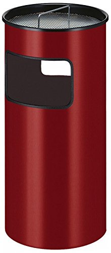 Hygiene-shop Top-Select Corbeille à papier à cendres, 50 l, couleur : rouge