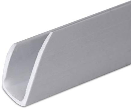 Klemmschienen zum Binden von Dokumenten, ohne Lochungen, weiß, 6 mm, 100 Stück, für bis zu 25 Blatt