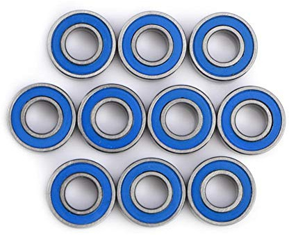Cuscinetti a sfere 10x MR115-2RS in acciaio con doppia schermatura a gola profonda 5x11x4mm